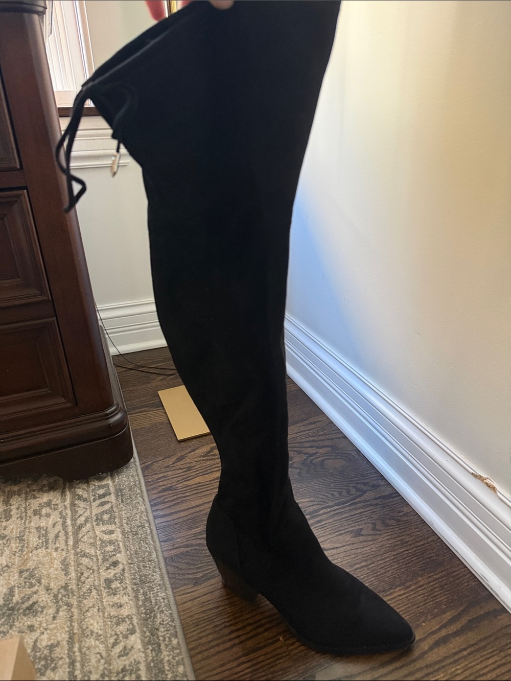 Marc Fisher Women’s Over-the-Knee Suede Boot - Black